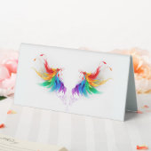 Plaque De Table Ailes fluffy arc-en-ciel (In SItu (Mariage))