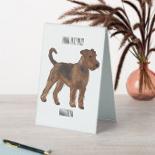 Plaque De Table Airedale terrier dog cartoon (En SItu (Tableau))