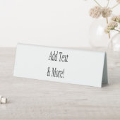 Plaque De Table Ajouter du texte et plus ! Customisez votre propre (En SItu (Tableau))