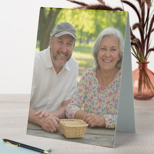 Plaque De Table Ajouter une Personnaliser photo retraitée (En SItu (Tableau))