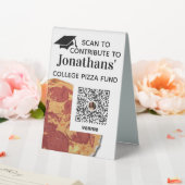 Plaque De Table Ajouter Venmo QR Code Graduation Party (In SItu (Mariage))