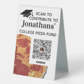 Plaque De Table Ajouter Venmo QR Code Graduation Party (Recto)