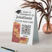 Plaque De Table Ajouter Venmo QR Code Graduation Party (En SItu (Tableau))