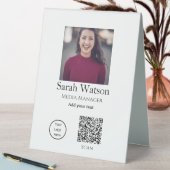 Plaque De Table Ajouter votre nom image titre détails commerciaux  (En SItu (Tableau))