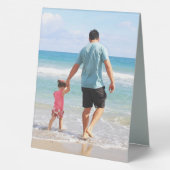 Plaque De Table Ajouter votre propre photo et/ou texte (Verso)