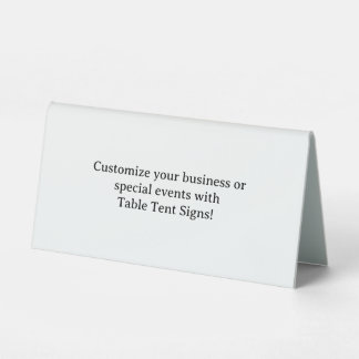 Plaque De Table Ajoutez votre propre panneau de tente de table en