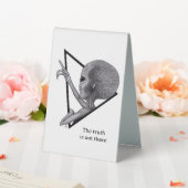 Plaque De Table Alien gris, la vérité est là (In SItu (Mariage))