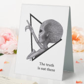 Plaque De Table Alien gris, la vérité est là (In SItu (Mariage))