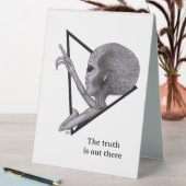 Plaque De Table Alien gris, la vérité est là (En SItu (Tableau))