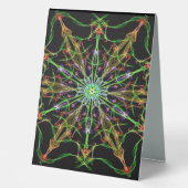 Plaque De Table Alien Spider Web Mandala | Cadeaux d'araignée (Recto)