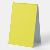 Plaque De Table Améliorez Votre Conception avec un Fond Jaune (Verso)