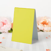 Plaque De Table Améliorez Votre Conception avec un Fond Jaune (In SItu (Mariage))