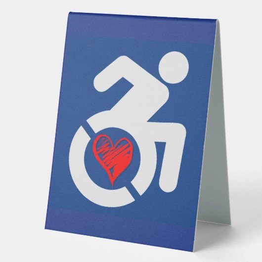 Plaque De Table Amour Handicap (Recto)