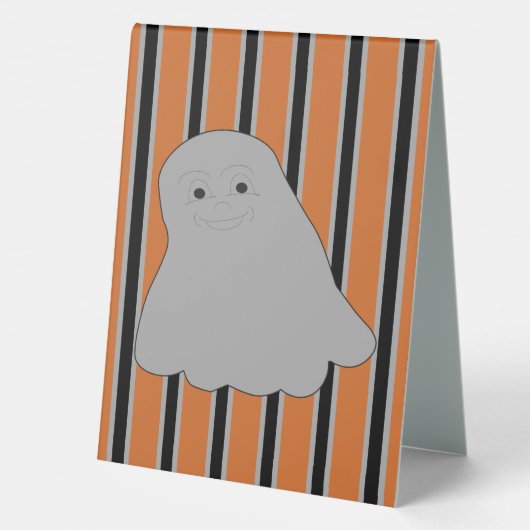 Plaque De Table Amusants et Fantômes d'Halloween (Verso)