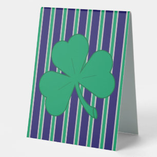 Plaque De Table Amusants et Shamrocks fantaisistes