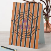 Plaque De Table Amusement et fantaisie Halloween Spider Webs (En SItu (Tableau))