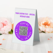 Plaque De Table Analyse du code QR et signature de la tente de tab (In SItu (Mariage))