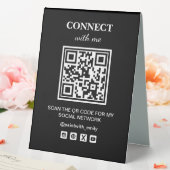 Plaque De Table Analyser Le Code QR Pour Mon Réseau Wifi Social (In SItu (Mariage))