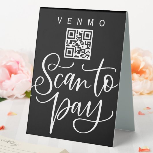 Plaque De Table Analyser le code QR Signer barre de Mariage Valet  (In SItu (Mariage))