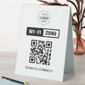 Plaque De Table Analyser le logo professionnel QR Code Wifi pour s (En SItu (Tableau))
