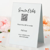 Plaque De Table Analyser pour commander analyser le code QR ajoute (In SItu (Mariage))