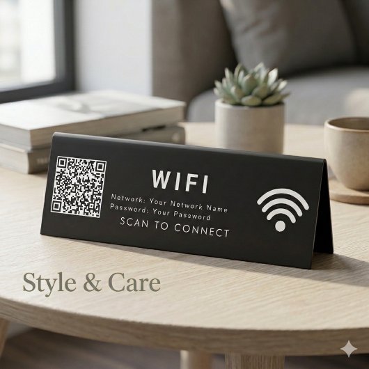 Plaque De Table Analyser pour connecter le code QR 6x2 - Panneau d