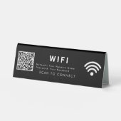 Plaque De Table Analyser pour connecter le code QR 6x2 - Panneau d (Recto)