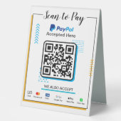 Plaque De Table Analyser pour payer le panneau Entreprise | Paieme (Recto)