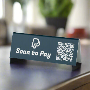 Plaque De Table Analyser Pour Payer PayPal Cashapp sans contact Na