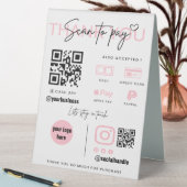 Plaque De Table Analyser pour payer QR Code de l'entreprise Signal (En SItu (Tableau))