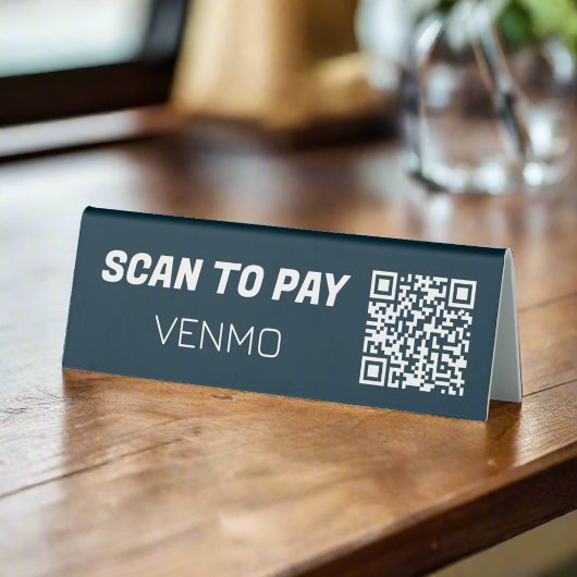 Plaque De Table Analyser pour payer Venmo sans contact Mobile Paie