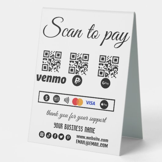 Plaque De Table Analyser pour régler les transactions personnalisé (Recto)