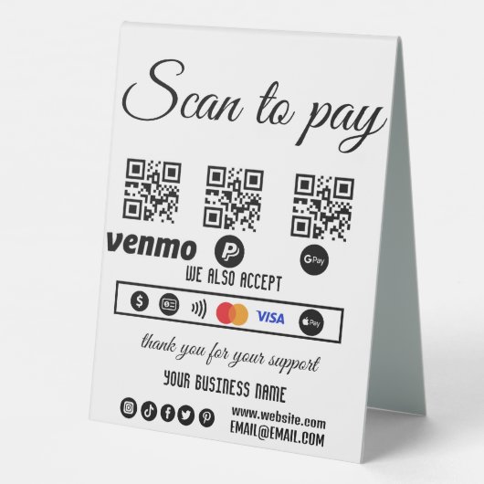 Plaque De Table Analyser pour régler les transactions personnalisé (Verso)