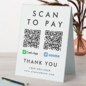 Plaque De Table Analyser professionnel pour payer Venmo Cash App Q (En SItu (Tableau))