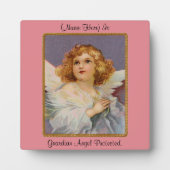 Plaque de table Angel de prière avec de l'Easel (Devant)