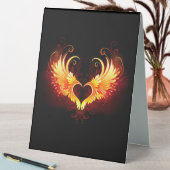 Plaque De Table Angel Fire Heart with Wings (En SItu (Tableau))