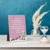 Plaque de table Angel Gardien pour enfant avec de  (Côté)