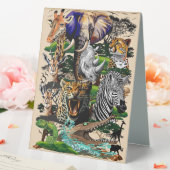 Plaque De Table Animaux sauvages de la Savane africaine (In SItu (Mariage))