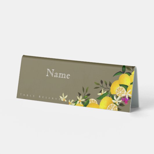 Plaque De Table Anniversaire de Lemon Squeeze (Recto)