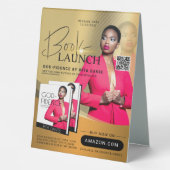 Plaque De Table Annonce de lancement du livre professionnel Gold & (Verso)