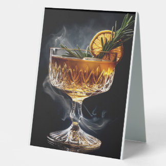 Plaque De Table Aperol spritz cocktail sur un arrière - plan sombr
