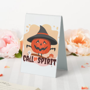 Plaque De Table Appel de l'Esprit d'Halloween
