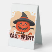 Plaque De Table Appel de l'Esprit d'Halloween (Recto)