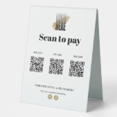 Plaque De Table Applications de paiement modernes avec lecture de  (Recto)