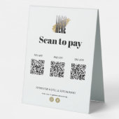 Plaque De Table Applications de paiement modernes avec lecture de  (Verso)