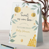 Plaque De Table Aquarelle Bee Honey Baby shower doux Bienvenue (En SItu (Tableau))