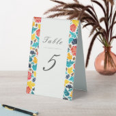 Plaque De Table Aquarelle bleu naturel Jaune Mariage de tournesols (En SItu (Tableau))