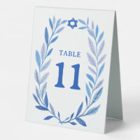 Aquarelle botanique Bar événement juif Bat Mitzvah