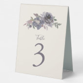 Plaque De Table Aquarelle couleur violet duvet Mariage sur mesure (Verso)