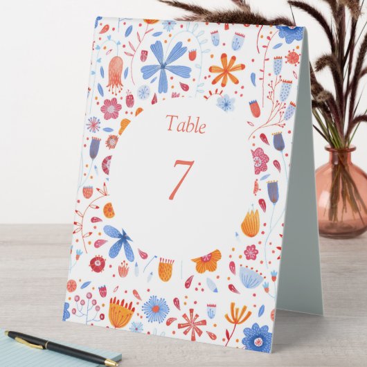 Plaque De Table Aquarelle de la feuille de fleurs (En SItu (Tableau))